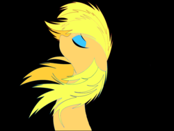Size: 1600x1200 | Tagged: safe, artist:auroraswirls, oc, oc only, earth pony, pony, black background, earth pony oc, eyes closed, female, makeup, mare, simple background, solo