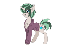 Size: 1920x1200 | Tagged: safe, artist:brainiac, derpibooru exclusive, oc, oc only, oc:fluoride sting, earth pony, pony, 2020 community collab, derpibooru community collaboration, clothes, female, simple background, solo, transparent background