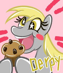 Size: 2551x2946 | Tagged: safe, artist:garammasara, derpy hooves, g4, food, high res, muffin, starry eyes, wingding eyes