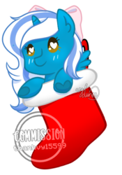 Size: 350x500 | Tagged: safe, artist:helithusvy, oc, oc only, oc:fleurbelle, alicorn, pony, adorabelle, alicorn oc, bow, chibi, clothes, commission, cute, female, hair bow, heart eyes, mare, simple background, socks, solo, transparent background, wingding eyes, ych result, yellow eyes