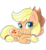 Size: 500x543 | Tagged: safe, artist:mofumofutchi, applejack, earth pony, pony, g4, g4.5, my little pony: pony life, applejack's hat, chibi, colored hooves, cowboy hat, cute, cutie mark, female, hat, jackabetes, looking at you, mare, one eye closed, simple background, smiling, transparent background, unshorn fetlocks, wink