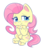 Size: 487x543 | Tagged: safe, artist:mofumofutchi, fluttershy, pegasus, pony, g4.5, my little pony: pony life, blushing, chibi, colored hooves, cute, cutie mark, female, hnnng, looking at you, mare, one eye closed, shyabetes, simple background, smiling, solo, transparent background, unshorn fetlocks, wink