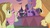 Size: 1920x1080 | Tagged: safe, screencap, applejack, florina tart, twilight sparkle, alicorn, pony, g4, the summer sun setback, apple family member, background pony, magic, microphone, telekinesis, twilight sparkle (alicorn), unnamed character, unnamed pony