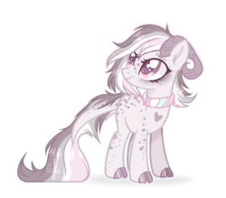 Size: 1095x960 | Tagged: safe, artist:6-fingers-lover, oc, oc only, oc:crinity black rose, earth pony, pony, female, horns, mare, simple background, solo, transparent background