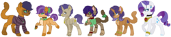 Size: 2553x563 | Tagged: safe, artist:king-justin, capper dapperpaws, rarity, hybrid, g4, capperity, chest fluff, family, female, interspecies offspring, male, offspring, parent:capper dapperpaws, parent:rarity, parents:capperity, shipping, simple background, straight, transparent background