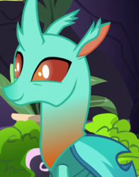 Size: 846x1080 | Tagged: safe, screencap, cornicle, changedling, changeling, g4, to change a changeling, background changeling, cropped, solo