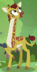 Size: 243x468 | Tagged: safe, screencap, clementine, giraffe, fluttershy leans in, g4, cropped, female, solo