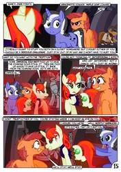 Size: 752x1063 | Tagged: safe, artist:christhes, oc, oc only, oc:gracenote, oc:jade mare, oc:maple leaf, changeling, earth pony, pony, unicorn, comic, disguise, disguised changeling, female, jabba's palace, mare, star mares, star wars, threat