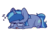 Size: 586x388 | Tagged: artist needed, safe, oc, oc only, oc:blue cola, pony, unicorn, chibi, cutie mark, eyes closed, glasses, male, onomatopoeia, sleeping, solo, sound effects, stallion, ych result, zzz