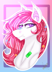 Size: 2669x3705 | Tagged: safe, artist:domina-venatricis, oc, oc only, pony, bust, fangs, female, high res, mare, portrait, solo