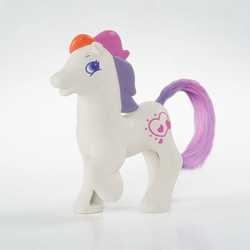 Size: 600x600 | Tagged: safe, light heart, earth pony, pony, g2, '90s, female, heart, mcdonald's happy meal toys, photo, solo, toy
