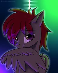 Size: 1600x2000 | Tagged: safe, artist:endelthepegasus, oc, oc only, oc:jankie, pegasus, pony, floppy ears, looking at you, male, smiling at you, solo