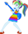 Size: 3000x3631 | Tagged: safe, artist:cloudy glow, rainbow dash, equestria girls, equestria girls series, g4, spring breakdown, spoiler:eqg series (season 2), .ai available, all good (song), ankles, clothes, cute, dashabetes, dress, electric guitar, feet, female, guitar, headband, heel pop, high res, looking back, musical instrument, rear view, sandals, scrunchie, simple background, singing, sleeveless, smiling, solo, transparent background, vector