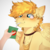 Size: 1980x2000 | Tagged: safe, artist:suplolnope, oc, oc only, oc:aurryhollows, pegasus, pony, apple juice, cheek fluff, chest fluff, cute, ear fluff, gold, hand, juice, juice box, male, not braeburn, pony pet, solo