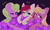 Size: 3200x1893 | Tagged: safe, artist:avrameow, daisy, flower wishes, lily, lily valley, roseluck, earth pony, pony, g4, adaisable, cute, female, flower, flower in hair, flower trio, lilybetes, looking at you, mare, one eye closed, rosabetes, trio, wink