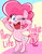 Size: 1888x2424 | Tagged: safe, artist:garammasara, pinkie pie, earth pony, pony, g4, g4.5, my little pony: pony life, bipedal, blush sticker, blushing, cute, diapinkes, female, mare, one eye closed, open mouth, solo, unshorn fetlocks, wink