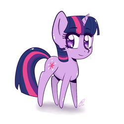 Size: 1250x1250 | Tagged: safe, artist:sweetsismagic, twilight sparkle, pony, unicorn, g4, cute, female, mare, simple background, solo, twiabetes, unicorn twilight, white background