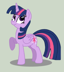 Size: 1050x1182 | Tagged: safe, artist:doggie31, twilight sparkle, alicorn, pony, g4, female, gray background, mare, simple background, solo, twilight sparkle (alicorn)