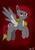 Size: 1024x1449 | Tagged: safe, artist:sneakycsgo, oc, oc only, oc:thunder, pegasus, pony, colored wings, cutie mark, multicolored hair, multicolored wings, pegasus oc, sharp teeth, solo, teeth, wings