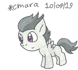 Size: 661x601 | Tagged: safe, artist:cmara, rumble, pegasus, pony, g4, colt, male, solo, traditional art