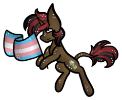 Size: 800x654 | Tagged: safe, artist:hunterthewastelander, oc, oc only, oc:blank fandoms, pony, unicorn, horn, leonine tail, male, pride, pride flag, simple background, solo, stallion, transgender pride flag, transparent background, unicorn oc, ych result