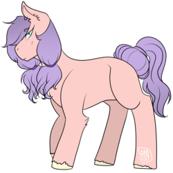Size: 3000x3000 | Tagged: safe, artist:graceysworld, oc, oc only, oc:ruby apple, earth pony, pony, blank flank, female, high res, mare, offspring, parent:big macintosh, parent:rarity, parents:rarimac, simple background, solo, transparent background