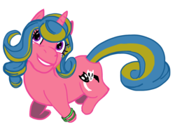 Size: 2048x1536 | Tagged: safe, artist:samoht-lion, oc, oc only, oc:center stage, pony, unicorn, female, grin, horn, mare, simple background, smiling, solo, unicorn oc, white background