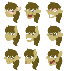 Size: 3000x3100 | Tagged: safe, artist:euspuche, oc, oc only, oc:chocolate chips, pony, emoji, head, high res, solo