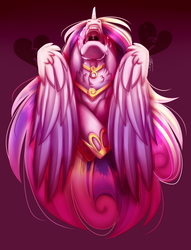 Size: 2084x2727 | Tagged: safe, artist:inspiredpixels, princess cadance, alicorn, pony, g4, crying, female, heartbreak, high res, no, open mouth, paint tool sai, princess sadance, solo, speedpaint, why