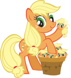 Size: 866x944 | Tagged: safe, alternate version, applejack, earth pony, pony, g4, disembodied head, female, mare, simple background, solo, transparent background