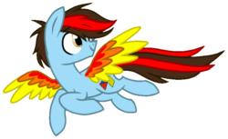 Size: 730x446 | Tagged: artist needed, safe, oc, oc:fiopon, pony, flying, male, simple background, transparent background