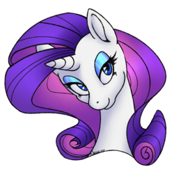 Size: 1000x1000 | Tagged: safe, artist:rhythmcrown, rarity, pony, unicorn, g4, bust, cute, female, mare, portrait, raribetes, simple background, solo, transparent background