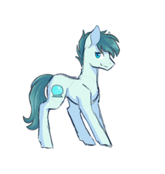 Size: 928x979 | Tagged: safe, artist:flaming-trash-can, oc, oc only, earth pony, pony, male, simple background, sketch, solo, stallion