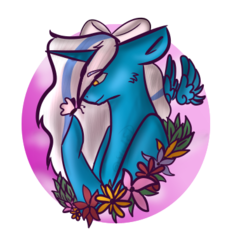 Size: 378x393 | Tagged: safe, artist:studedrawing, oc, oc:fleurbelle, alicorn, butterfly, pony, adorabelle, alicorn oc, bow, cute, female, flower, hair bow, horn, mare, ocbetes, yellow eyes