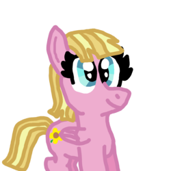 Size: 1600x1600 | Tagged: safe, artist:nightshadowmlp, meadow flower, pegasus, pony, g4, female, firealpaca, mare, simple background, solo, transparent background