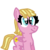 Size: 1600x1600 | Tagged: safe, artist:nightshadowmlp, meadow flower, pegasus, pony, g4, female, firealpaca, mare, simple background, solo, transparent background