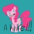 Size: 1772x1772 | Tagged: safe, artist:amynewblue, pinkie pie, earth pony, pony, g4, female, joke, knife, meme, solo