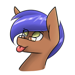 Size: 1500x1500 | Tagged: safe, artist:biepbot, oc, oc only, oc:odyssey flash, pegasus, pony, :p, glasses, male, tongue out