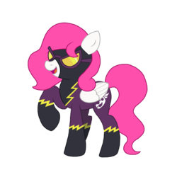 Size: 894x894 | Tagged: safe, artist:shadowlover37, oc, oc only, oc:storm cloud, pegasus, pony, clothes, costume, female, mare, shadowbolts costume, simple background, solo, transparent background