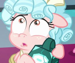 Size: 853x718 | Tagged: safe, screencap, cozy glow, pony, g4, the ending of the end, bell, cozy glow is best facemaker, cropped, grogar's bell