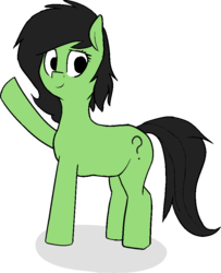 Size: 755x929 | Tagged: source needed, safe, artist:gloryfallenpega, oc, oc only, oc:filly anon, earth pony, pony, cute, female, filly, looking at you, ocbetes, simple background, solo, transparent background, waving