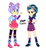 Size: 1750x1900 | Tagged: safe, indigo zap, supernova zap, equestria girls, g4, boots, clothes, crystal prep academy uniform, duo, duo female, family, female, goggles, headcanon, legs, miniskirt, plaid skirt, pleated skirt, school uniform, shoes, siblings, simple background, sisters, skirt, socks, su-z, zap family, zettai ryouiki