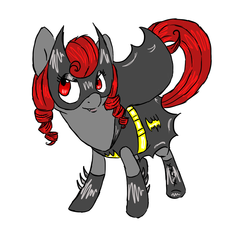 Size: 2000x2000 | Tagged: safe, artist:curlycat3, pony, batgirl, high res, ponified