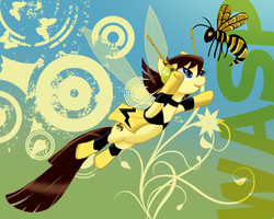 Size: 400x320 | Tagged: safe, artist:creepy99, insect, pony, wasp, avengers: earth's mightiest heroes, ponified