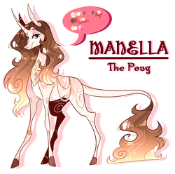 Size: 2016x2000 | Tagged: safe, artist:manella-art, oc, oc:manella, pony, unicorn, color palette, fangs, female, high res, ponified