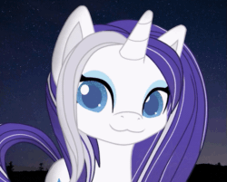 Size: 529x426 | Tagged: safe, artist:galacticflashd, rarity, pony, unicorn, g4.5, my little pony: pony life, alternate hairstyle, animated, colored pupils, cute, cutie mark, daaaaaaaaaaaw, female, galacticflashd is trying to murder us, gif, hnnng, mare, raribetes, solo, stars, toy interpretation