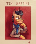 Size: 868x1062 | Tagged: safe, artist:xander, earth pony, pony, dean martin, digital art, ponified, simple background, solo