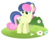 Size: 600x462 | Tagged: safe, artist:dianamur, bon bon, sweetie drops, earth pony, pony, g4, alternate hairstyle, female, simple background, solo, transparent background