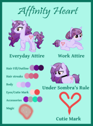 Size: 4559x6165 | Tagged: safe, artist:littlejurnalina, oc, oc only, oc:affinity heart, pony, unicorn, chains, collar, female, horn, leash, mare, prone, reference sheet, slave, story included, unicorn oc