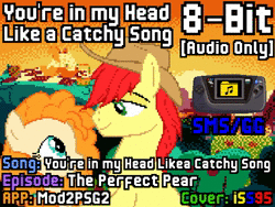 Size: 960x720 | Tagged: safe, artist:isupersonic95, bright mac, pear butter, g4, the perfect pear, 8-bit, animated, apple, chiptune, food, love, music, pear, sega game gear, sega master system, shipping, sound, sound only, sunset, tree, webm, you're in my head like a catchy song